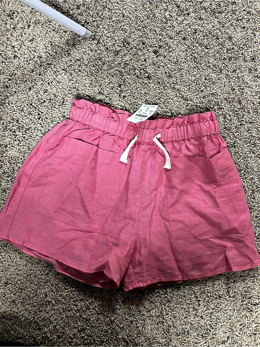 crewcuts Sidewalk Short in Linen Blend Pink Shorts Girls 10
